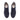 Pair of navy wide fit blue suede chelsea boots on a white background