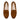 A pair of wide fit women's tan suede penny loafers shown from a top-down view on a solid white background.