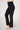 Extra strong compression high waist bootcut leggings black side panel tummy control side view - TLC Sport
