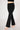Extra strong compression bootcut leggings black side panel tummy control waistband front view - TLC Sport