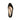 Clare wide fit black suede platform court, top-down view