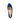 Clare wide fit navy suede platform court, top-down view