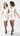 Front View, miniskirt for women, a versatile cream mini and structured lined mini skirt designed for taller frames.