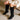 Delilah - Extra-Wide Fit Knee High Slouch Boots - Black Suede