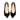Dionne wide fit black suede ballet flat, top-down view showing bow embellishment