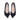 Dionne wide fit navy suede ballet flat, top-down view showing bow embellishment