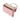 Ellie peony pink suede clutch bag open, showing interior compartments