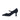 Elsa wide fit black suede Mary Jane court shoe, single side view