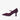 Elsa wide fit burgundy suede Mary Jane court shoe, single side view