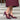 Elsa wide fit burgundy suede Mary Jane courts, lifestyle product shot