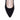 Eve wide fit black suede court shoe, top-down view showing toe box width