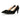 Eve wide fit black suede court shoes, pair side view showing EE-width toe box