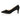 Eve wide fit black suede court shoe, single side view