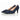 Eve wide fit navy suede court shoes, pair side view showing EE-width toe box