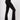 Extra strong compression high waist bootcut leggings black tummy control front view - TLC Sport