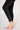 Mesh ankle inset detail black compression leggings viscose elastane fabric - TLC Sport