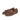 Hope wide fit brown suede moccasin, top-down view showing lace detail