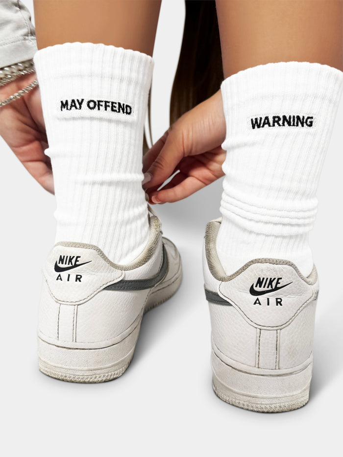 May Offend / Warning Cheeky Sock Pair