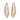 Lia wide fit almond leather flat slingbacks, pair front view showing square toe