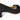 Lois wide fit black suede bow court shoe, single side view