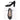 Lorna wide fit extra-wide EEE black leather T-bar heels, single side view