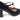 Lorna wide fit black leather T-bar heels, pair front view showing T-bar strap