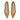 Lou wide fit tan suede micro-heel shoe, top-down view