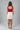 custom crop top for tall girls. Crop tops, crop top red ribbed material. square neck. Back View