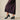 Poppy Wide Fit Platform Heels - Black Leather