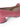Suzie wide fit raspberry suede bow court, close-up of bow embellishment at toe
