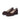 Pair of brown shoes with bow details on a white background