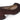 Brown wide width shoe with bunion panel a bow detail on a white background