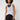 Lightweight Loose T Back Vest White by TLC Sport