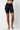 Extra strong compression biker shorts black tummy control high waist front view - TLC Sport