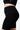 Extra strong compression biker shorts black worn as matching set lifestyle full length - TLC Sport