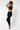 Extra Strong Compression Slit Leggings Black by TLC Sport