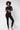 Extra Strong Compression Slit Leggings Black by TLC Sport