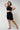 Black compression biker shorts tummy control high waist side view figure firming - TLC Sport