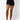 Extra strong compression micron shorts black tummy control ghost mannequin front view - TLC Sport
