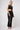 Lightweight strong compression bootcut leggings black bum lifting back view - TLC Sport