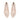 Tandi wide fit almond suede kitten heel, close-up of heel and bunion panel