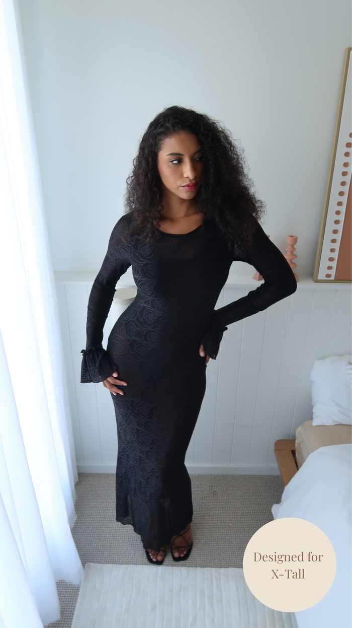 Out of office Lace Maxi Dress