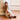 Hope wide fit brown suede moccasins worn on model