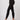Extra strong compression gym leggings black high waist tummy control front view - TLC Sport