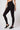 Extra strong compression tummy control leggings black high waist slimming front view - TLC Sport