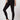 Extra strong compression tummy control leggings black high waist slimming front view - TLC Sport