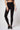 Extra strong compression leggings black tummy control opaque no-shine back view - TLC Sport