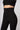 Extra strong compression bootcut leggings black high waist bum lifting back view - TLC Sport