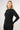 Black longline compression zip jacket lifestyle shot figure firming outerwear - TLC Sport