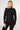 Extra strong compression longline zip jacket black tummy control front close up - TLC Sport